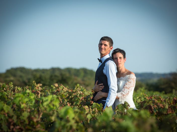 Pose photos dans les vignes